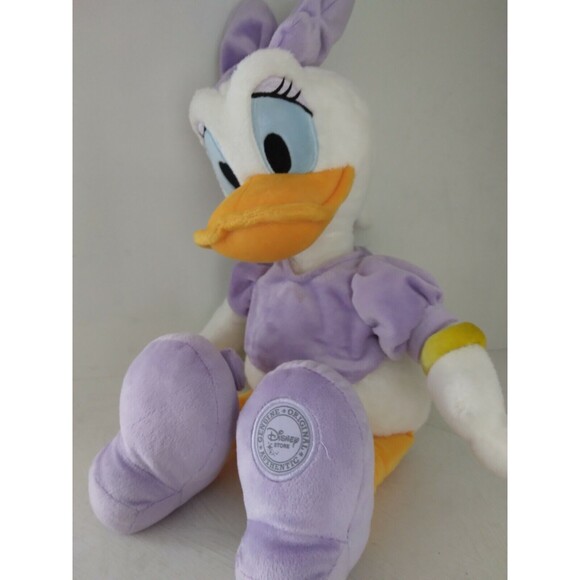 Exclusive Disney Store Daisy Duck Purple Stuffed Animal Toy Doll Plush 15" - Picture 3 of 5